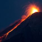 Lavas de Vulcão no Japão