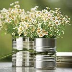 Margaridas em Apartamento no Vaso de Lata