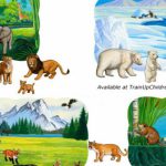 Diversos Animais Diferentes e o seu Habitat