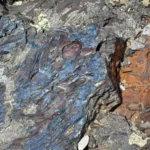 Lava basáltica solidificada, exemplo de rocha da litosfera terrestre